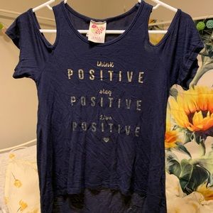 Girls L (10-12) or a Women’s S Cute Cold Shoulder